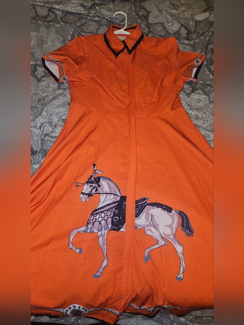 Dress With Horse Print